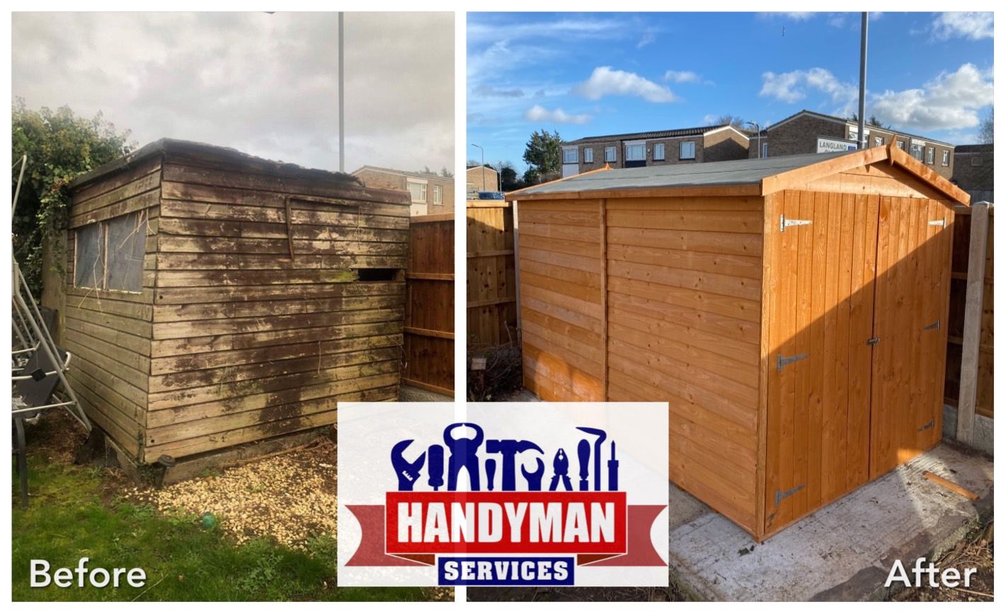Handyman in Essex shed building Garden Shed Erection